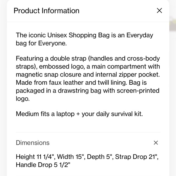 Black Telfar Medium Bag - Picture 6 of 6